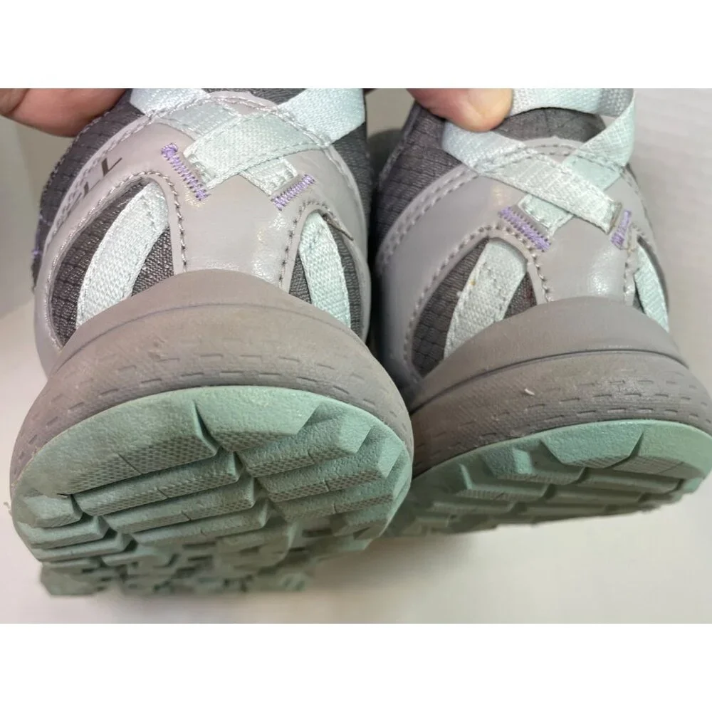 Merrell Women's Athletic Sneakers Size 10 Gray Mesh with Pink & Teal Accents - Picture 4 of 12